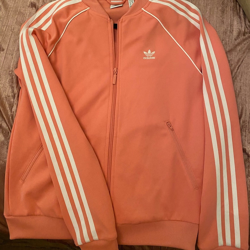 Adidas Originals zip up in pink